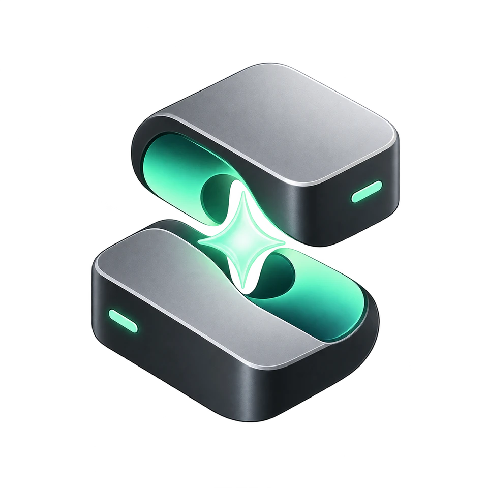 Sparkbot's connected silver compute nodes